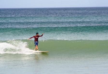 Surfing at Playa Remanso
