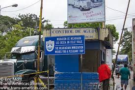 border crossing at Penas Blanca, Nicaragua, Central America