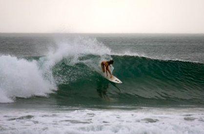 Surfing at Playa Maderas