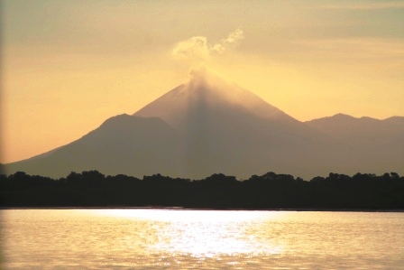 Volcano San Cristobal from Puesta del Sol Nicaragua