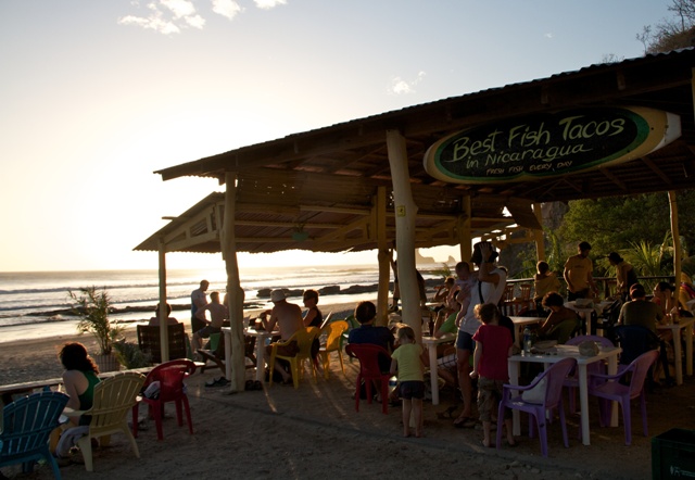 Taco Loco at Playa Maderas San Juan del Sur